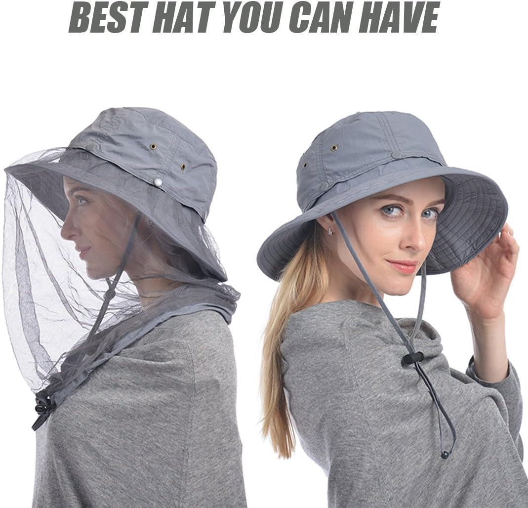 Bucket Hat with Hidden bug net