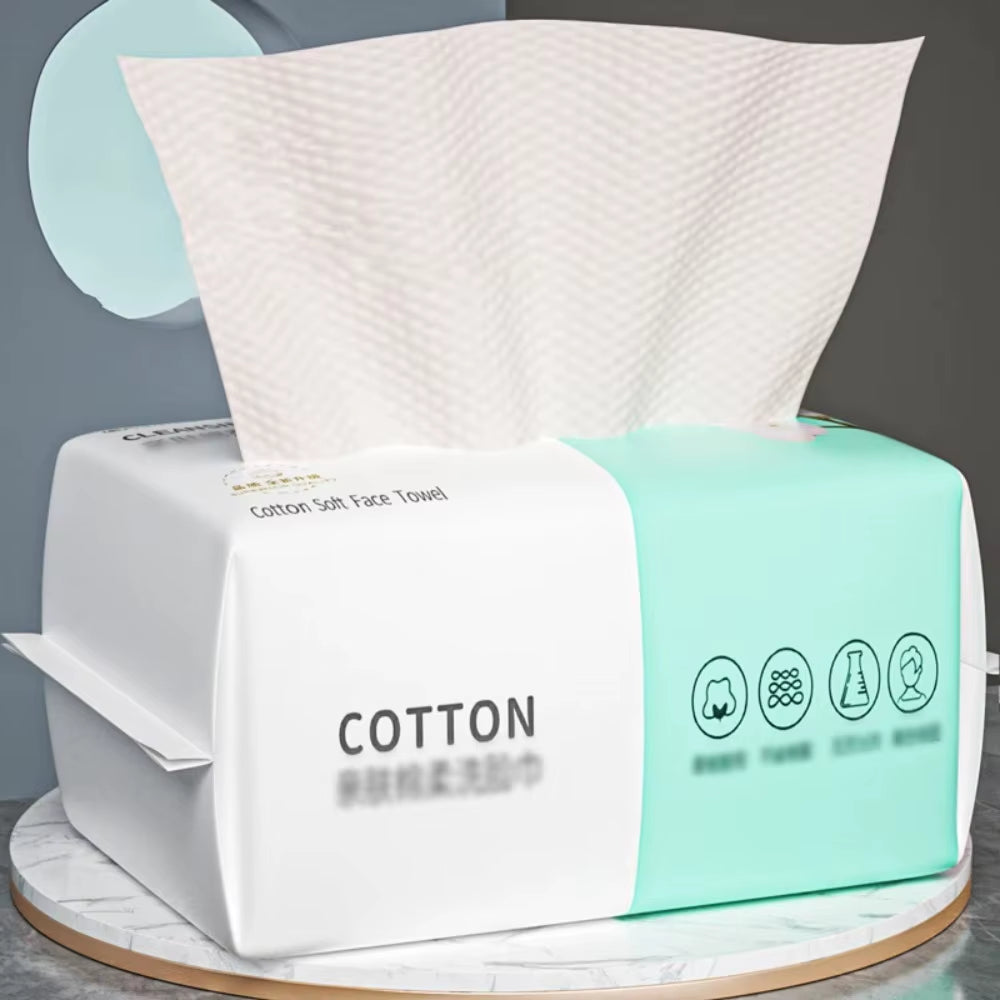 Disposable cotton face towel