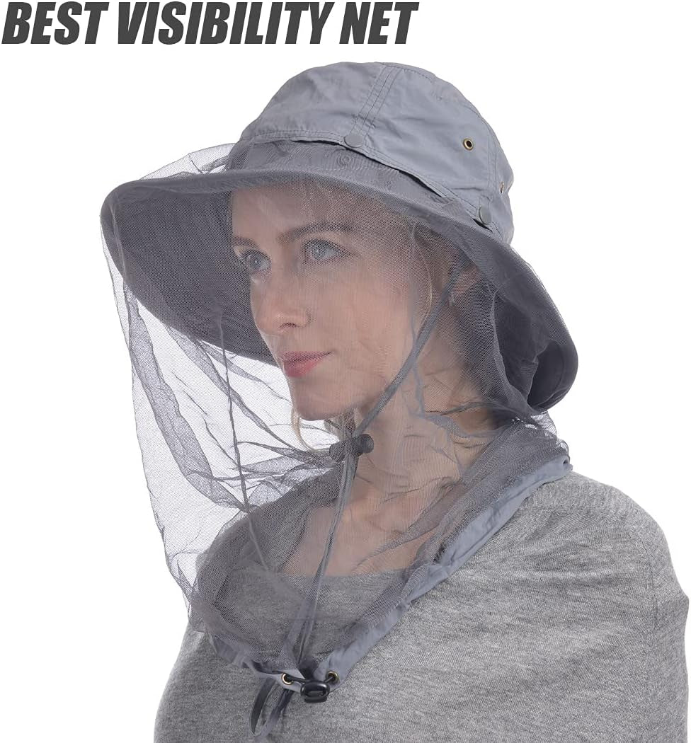  Bucket Hat with Hidden bug net