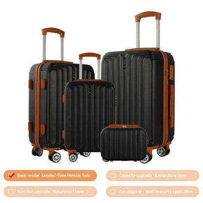 UUH Luggage Sets(3Pcs/4Pcs/6Pcs/7Pcs/8Pcs/9Pcs) with TSA Locks - Suitcase for Travel, Hardshell Luggage TSA Lock Spinner Wheels Hardshell Lightweight