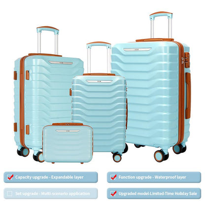 UUH Luggage Sets(3Pcs/4Pcs/6Pcs/7Pcs/8Pcs/9Pcs) with TSA Locks - Suitcase for Travel, Hardshell Luggage TSA Lock Spinner Wheels Hardshell Lightweight
