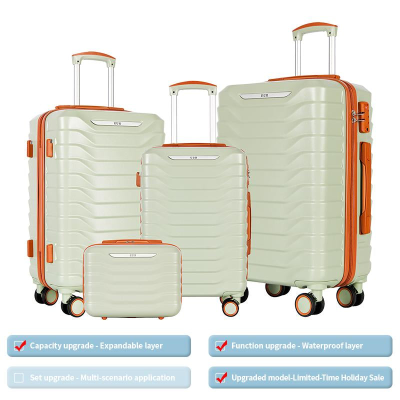 UUH Luggage Sets(3Pcs/4Pcs/6Pcs/7Pcs/8Pcs/9Pcs) with TSA Locks - Suitcase for Travel, Hardshell Luggage TSA Lock Spinner Wheels Hardshell Lightweight
