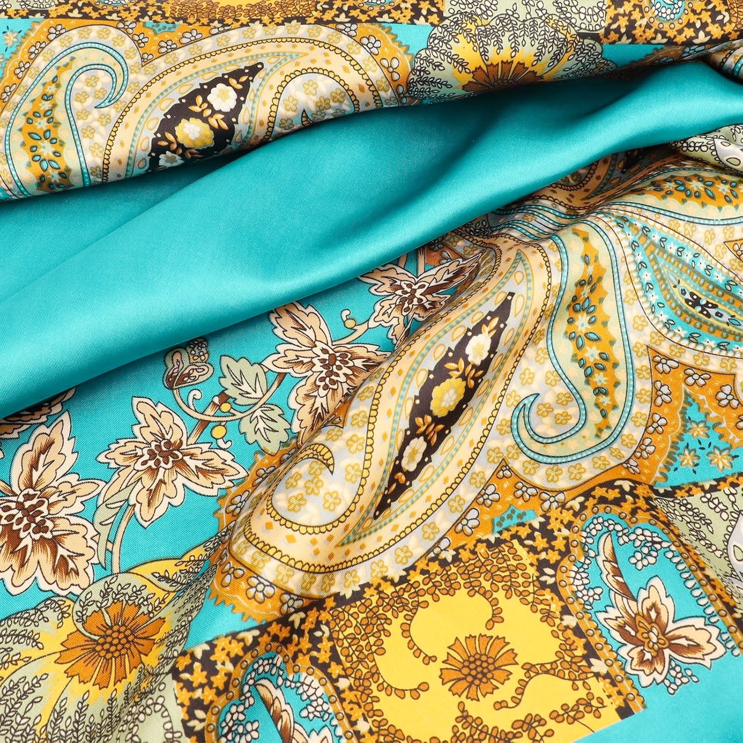 Satin head scarves 4Pcs 