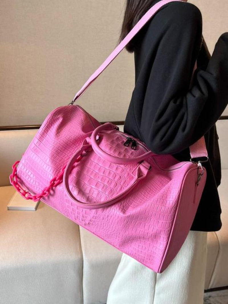 Durable pu leather Travel Duffel Bag