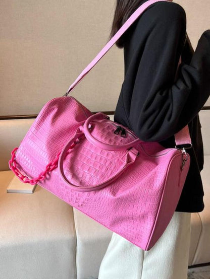 Durable pu leather Travel Duffel Bag