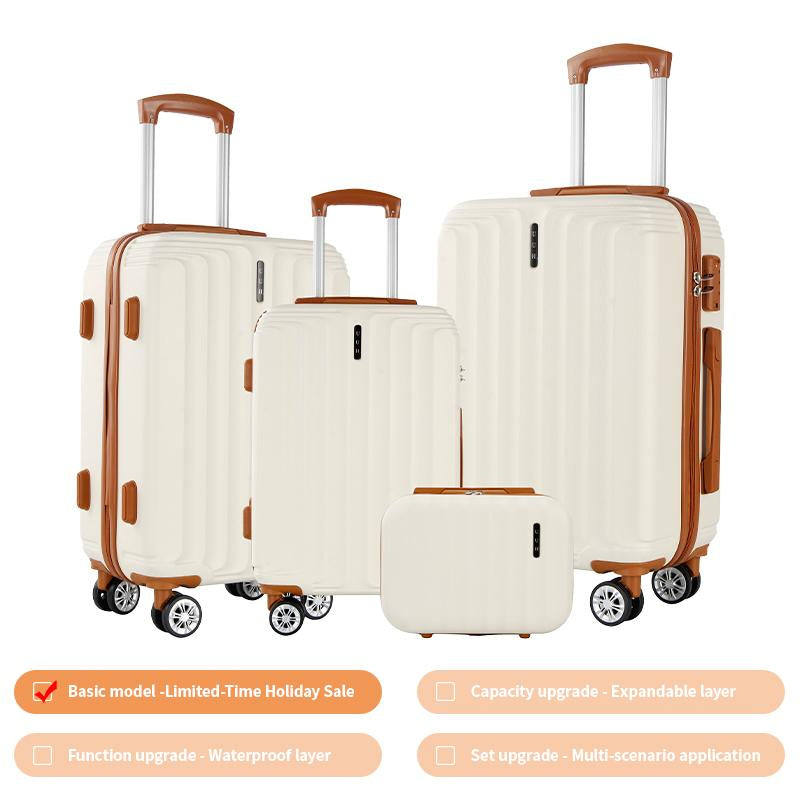 UUH Luggage Sets(3Pcs/4Pcs/6Pcs/7Pcs/8Pcs/9Pcs) with TSA Locks - Suitcase for Travel, Hardshell Luggage TSA Lock Spinner Wheels Hardshell Lightweight