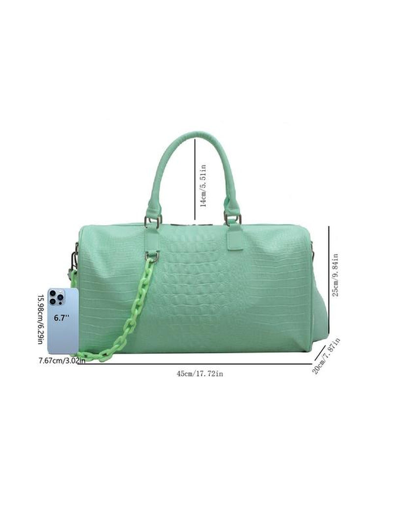 Durable pu leather Travel Duffel Bag