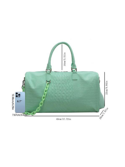 Durable pu leather Travel Duffel Bag
