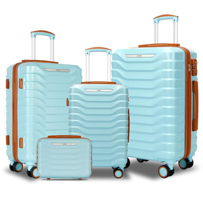 UUH Luggage Sets(3Pcs/4Pcs/6Pcs/7Pcs/8Pcs/9Pcs) with TSA Locks - Suitcase for Travel, Hardshell Luggage TSA Lock Spinner Wheels Hardshell Lightweight