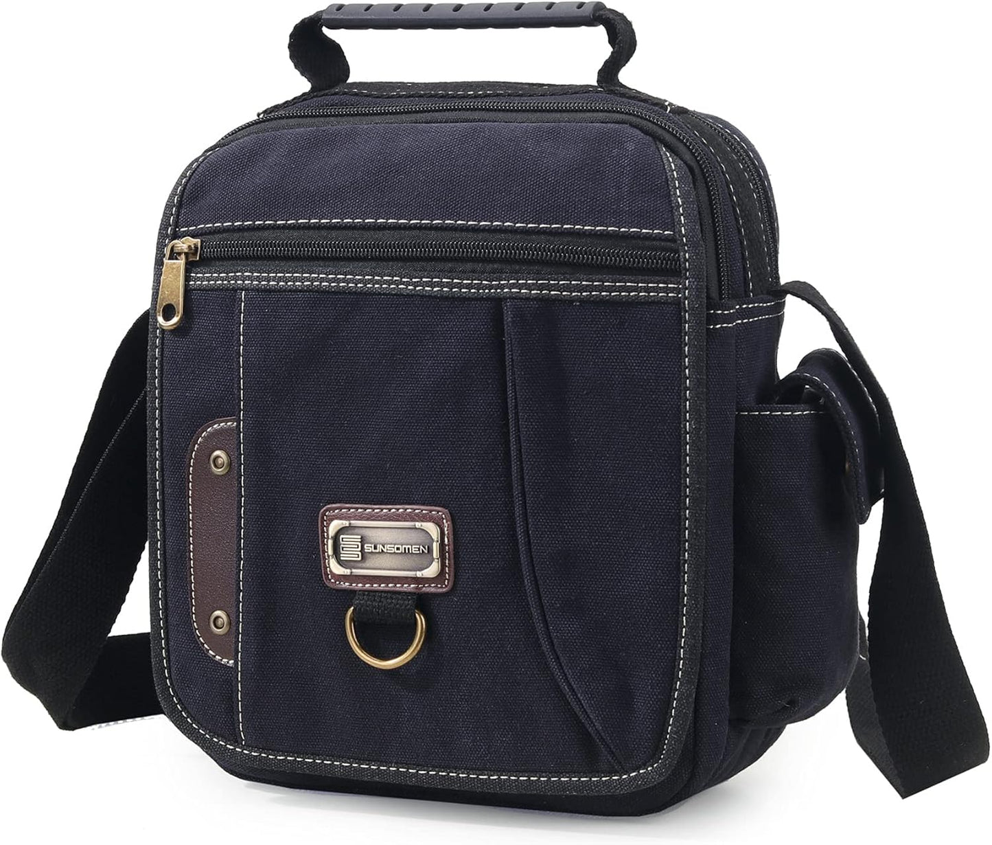 Canvas Crossbody Messenger Bag