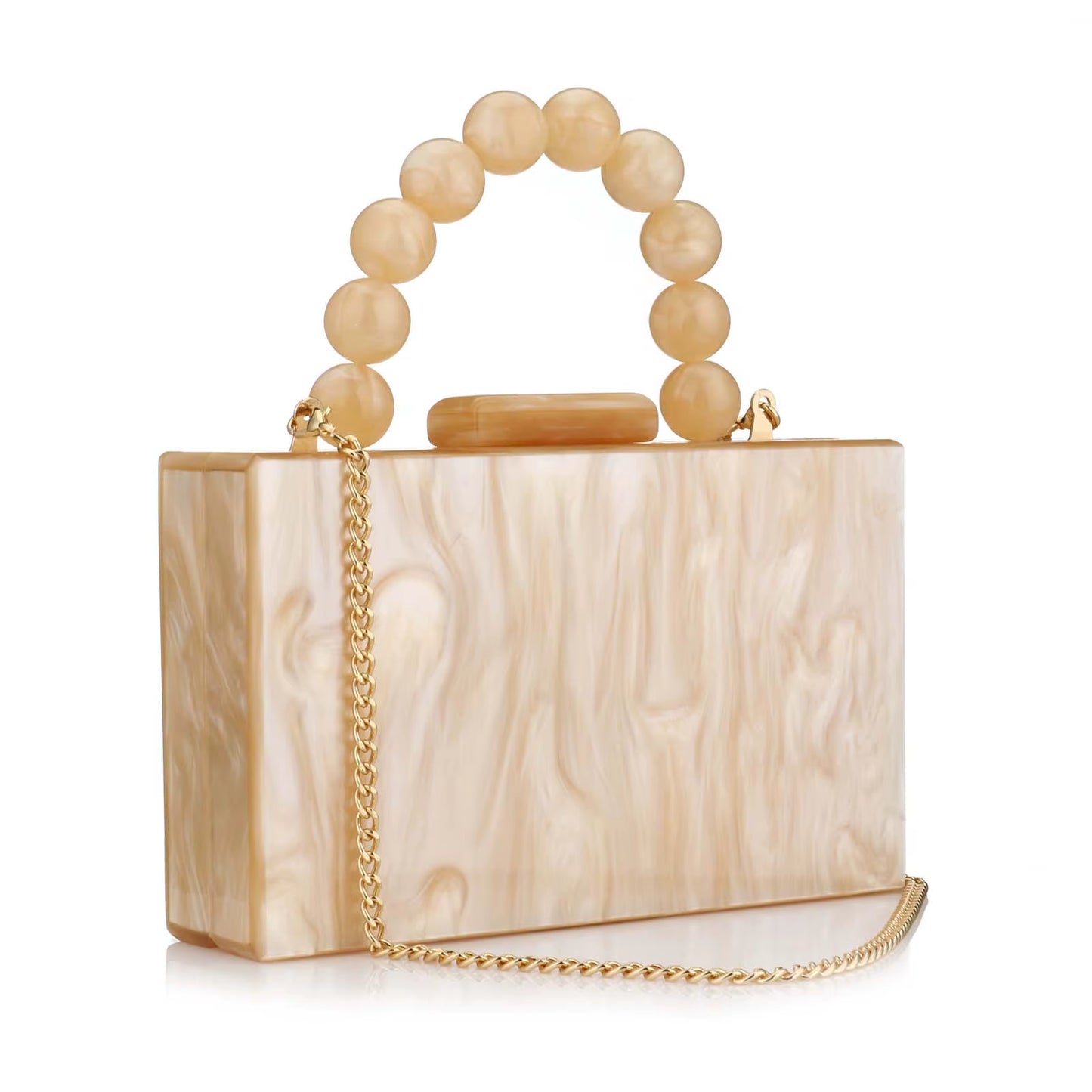 Pearl Marble evening Clutch bag