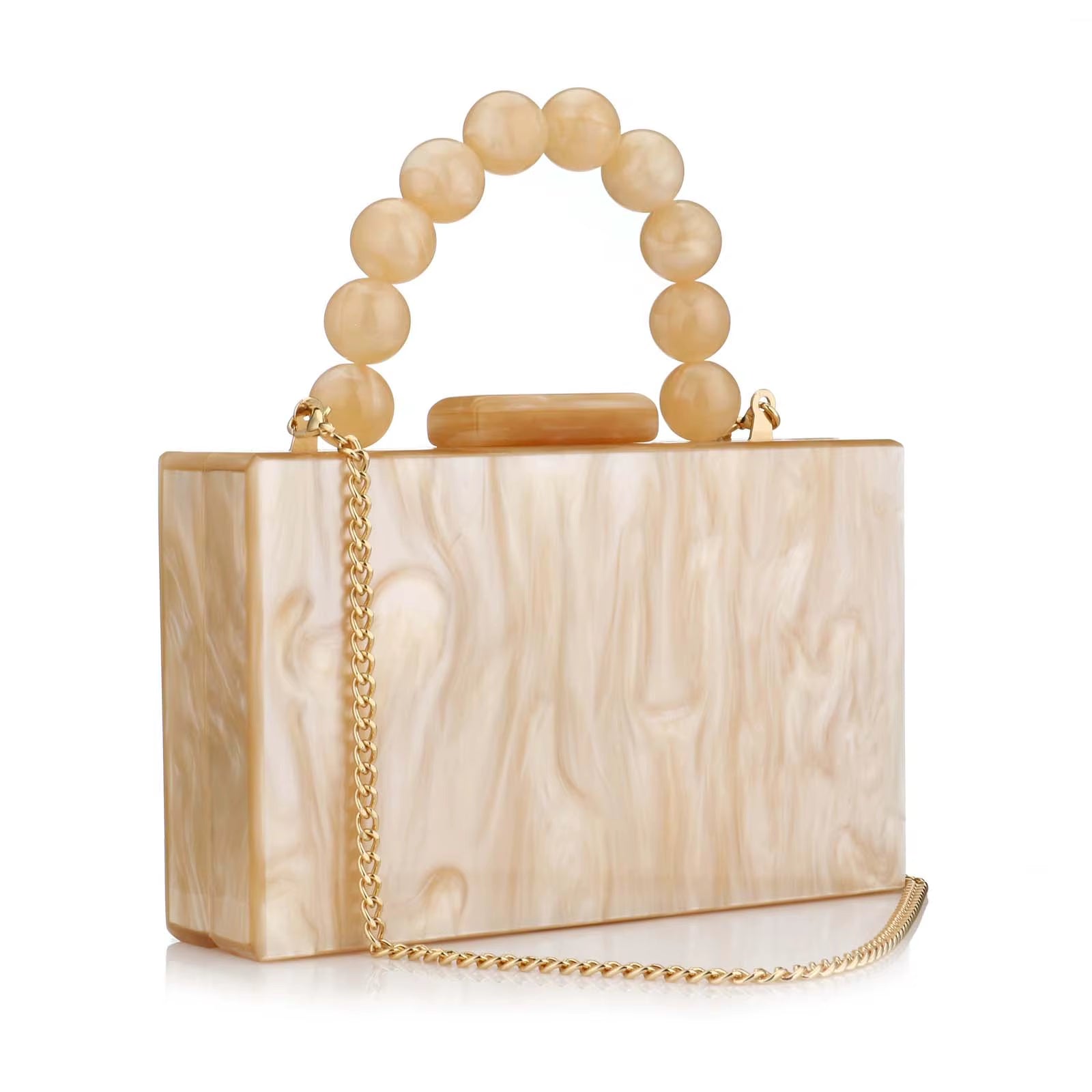 Pearl Marble evening Clutch bag