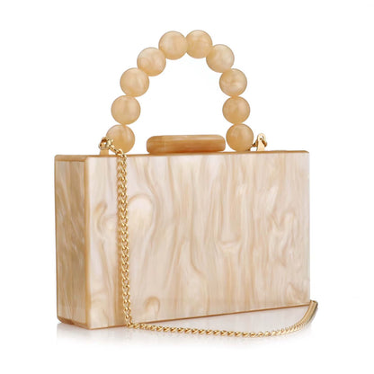 Pearl Marble evening Clutch bag