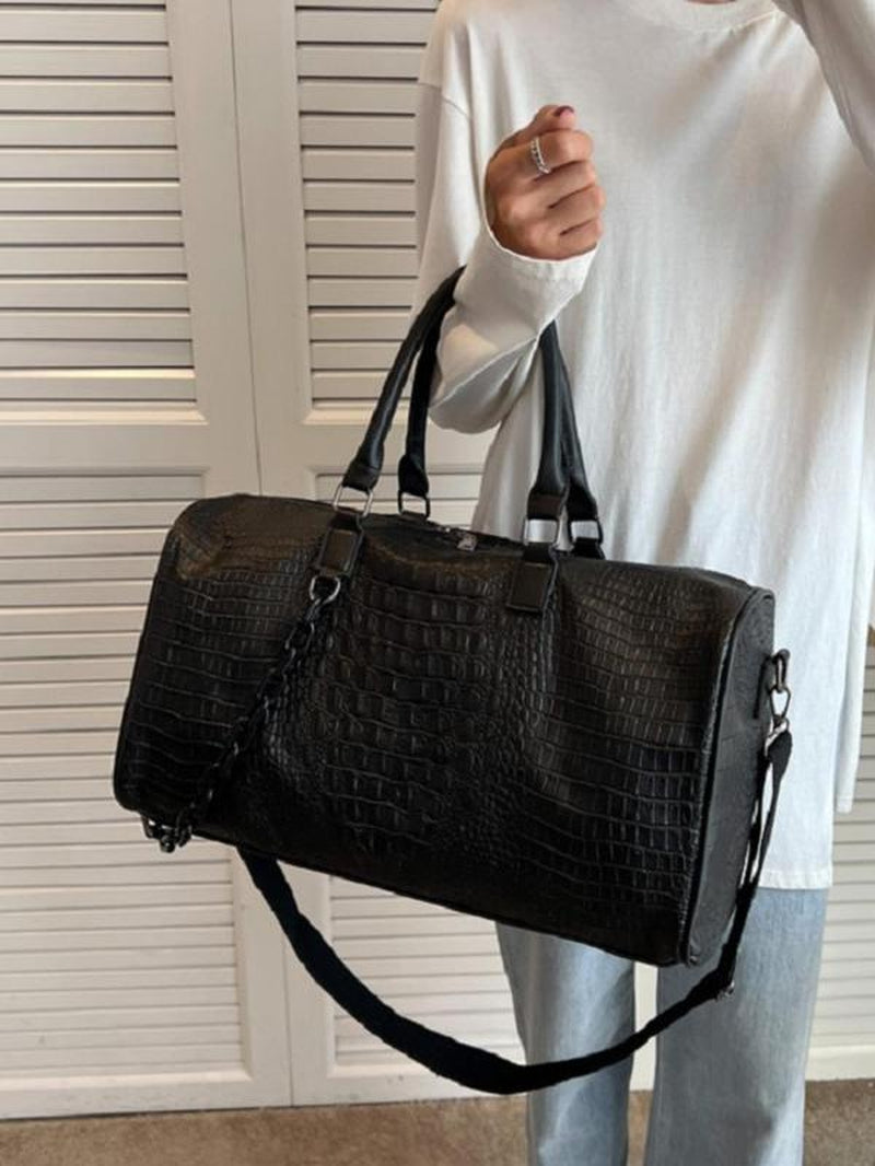 Durable pu leather Travel Duffel Bag