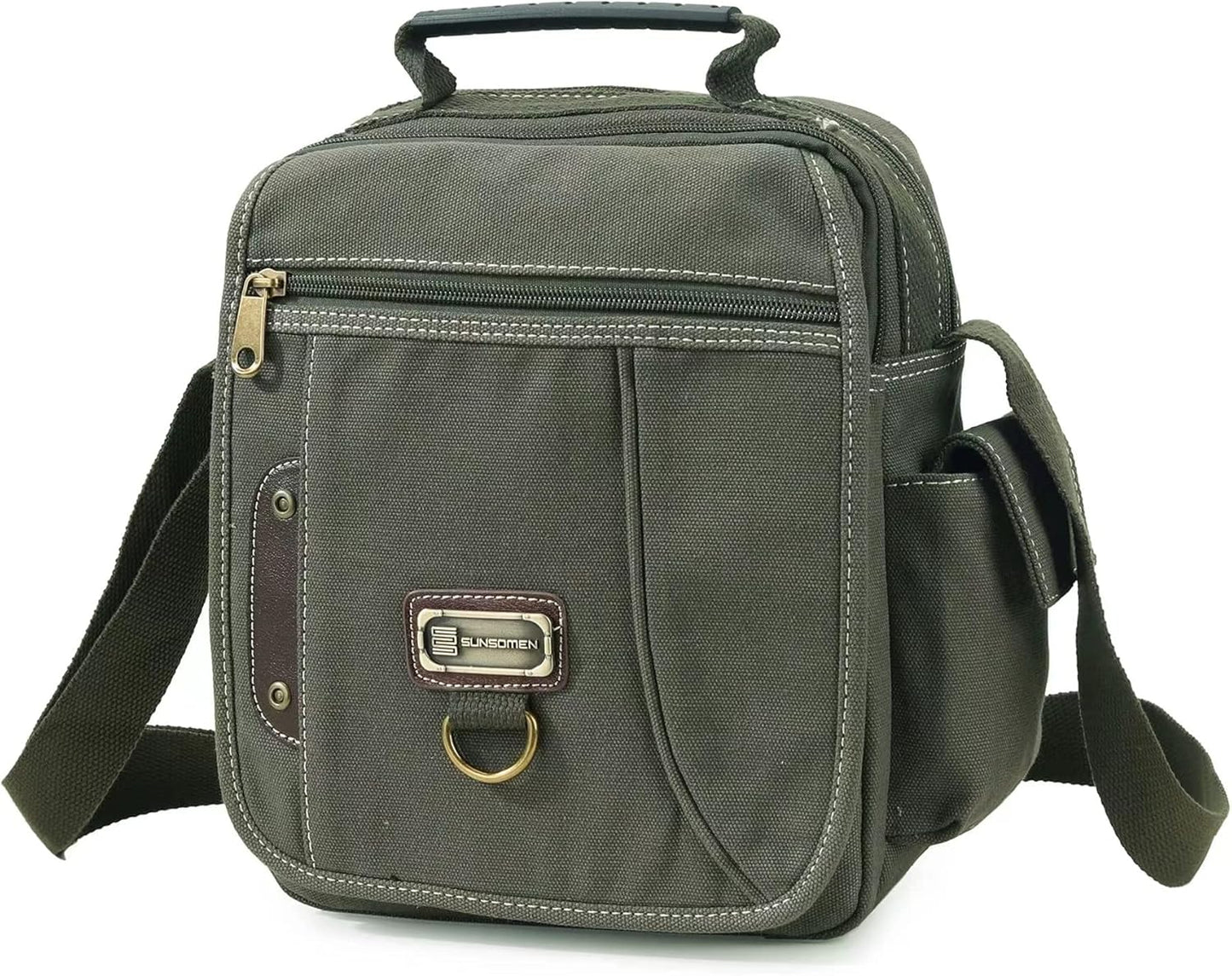 Canvas Crossbody Messenger Bag