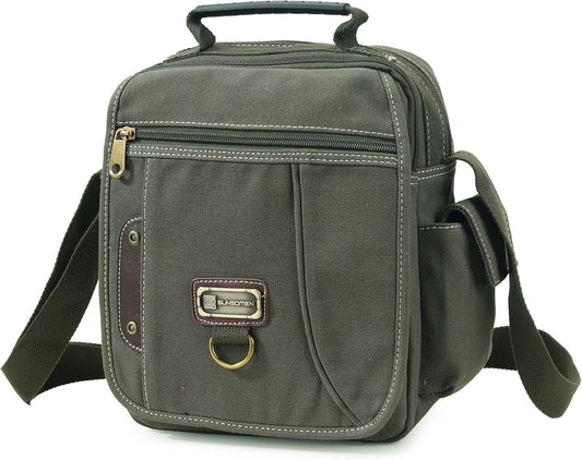 Canvas Crossbody Messenger Bag