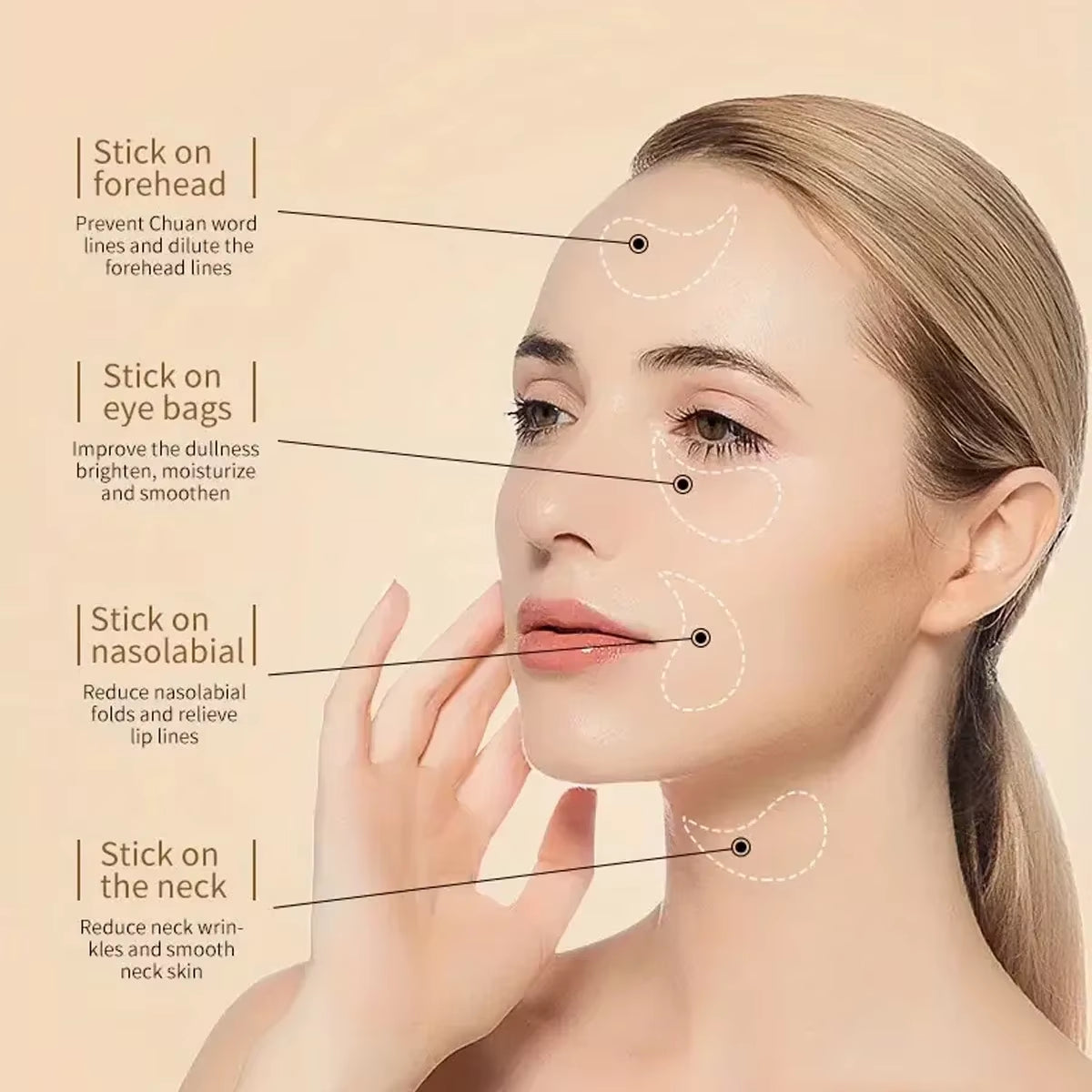 60Pc Seaweed Hyaluronic dark circle eye mask