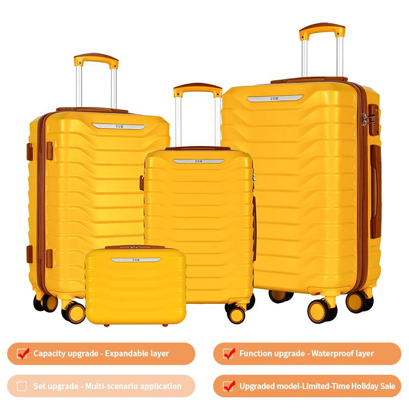 UUH Luggage Sets(3Pcs/4Pcs/6Pcs/7Pcs/8Pcs/9Pcs) with TSA Locks - Suitcase for Travel, Hardshell Luggage TSA Lock Spinner Wheels Hardshell Lightweight
