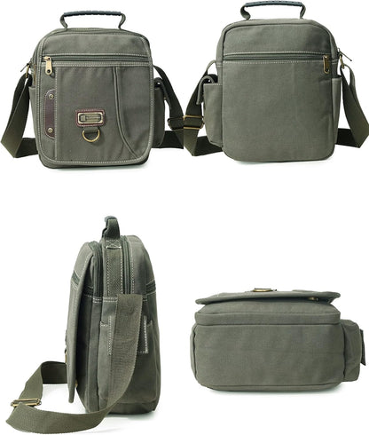 Canvas Crossbody Messenger Bag