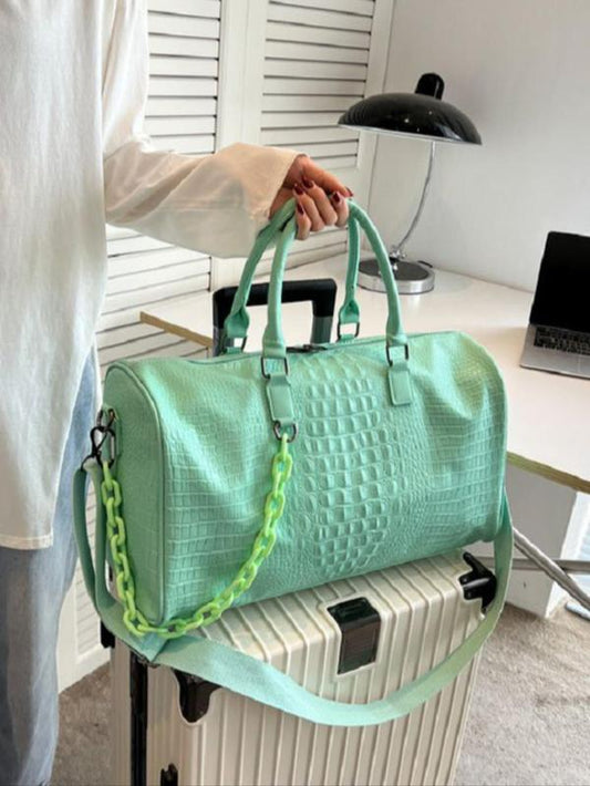 Durable pu leather Travel Duffel Bag