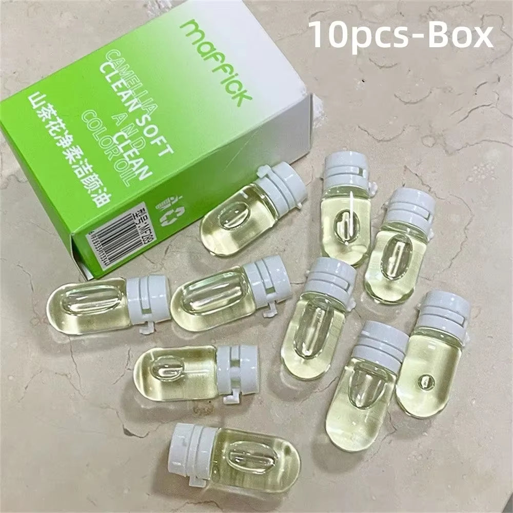 10/30Pcs Cleansing Oil Camellia Secondary Facial Cleanser Deep Gentle Cleansing Travel Portable Single Makeup Remover Oil