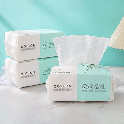 Disposable cotton face towel 