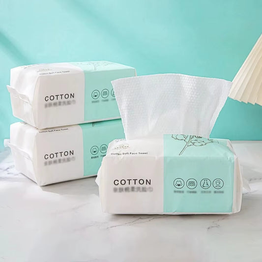 Disposable cotton face towel 