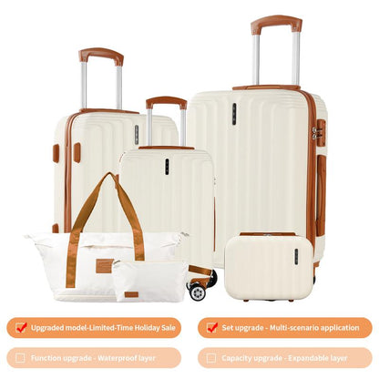 UUH Luggage Sets(3Pcs/4Pcs/6Pcs/7Pcs/8Pcs/9Pcs) with TSA Locks - Suitcase for Travel, Hardshell Luggage TSA Lock Spinner Wheels Hardshell Lightweight
