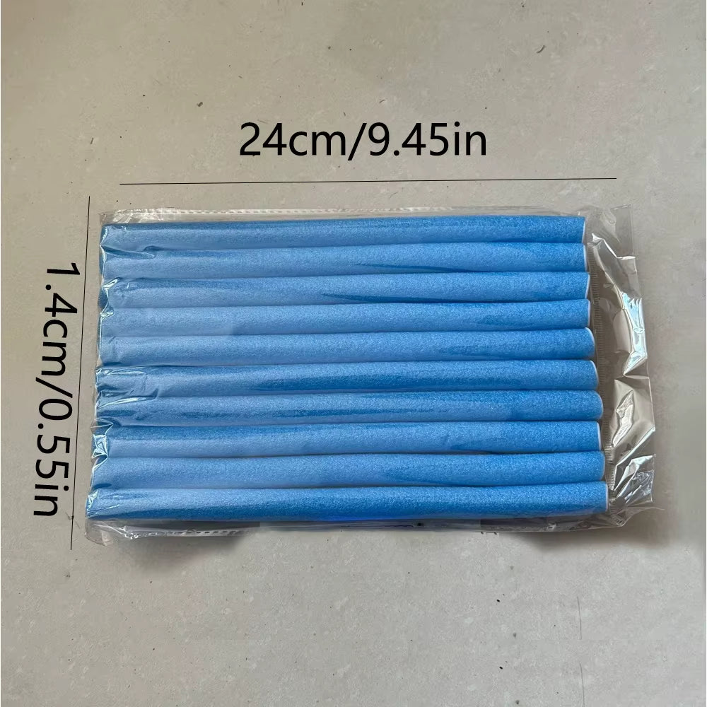 10Pcs Universal Perm Curling Bar Hair Curling Stick Colorful Sponge Curling Iron Pearl Cotton Eva Curling Iron