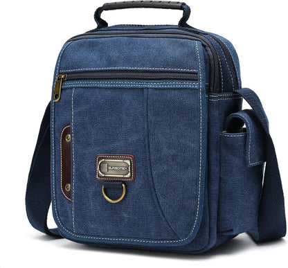 Canvas Crossbody Messenger Bag
