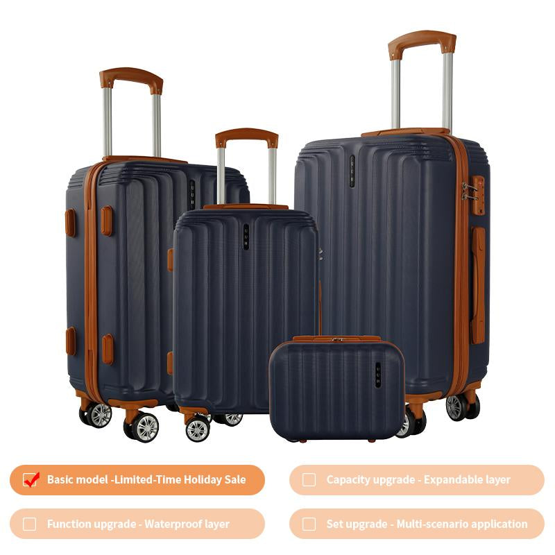UUH Luggage Sets(3Pcs/4Pcs/6Pcs/7Pcs/8Pcs/9Pcs) with TSA Locks - Suitcase for Travel, Hardshell Luggage TSA Lock Spinner Wheels Hardshell Lightweight