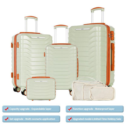 UUH Luggage Sets(3Pcs/4Pcs/6Pcs/7Pcs/8Pcs/9Pcs) with TSA Locks - Suitcase for Travel, Hardshell Luggage TSA Lock Spinner Wheels Hardshell Lightweight