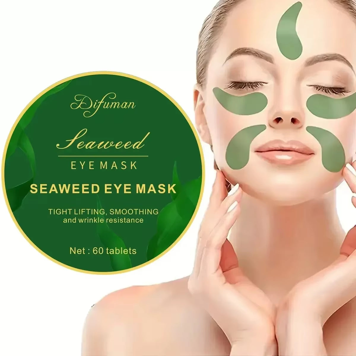 60Pc Seaweed Hyaluronic dark circle eye mask