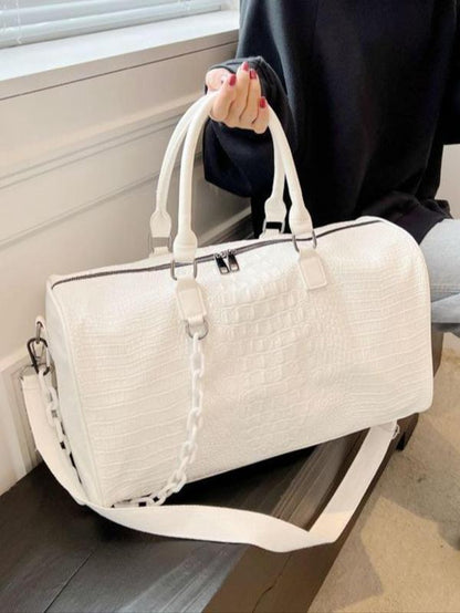 Durable pu leather Travel Duffel Bag