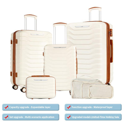 UUH Luggage Sets(3Pcs/4Pcs/6Pcs/7Pcs/8Pcs/9Pcs) with TSA Locks - Suitcase for Travel, Hardshell Luggage TSA Lock Spinner Wheels Hardshell Lightweight