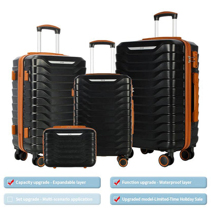 UUH Luggage Sets(3Pcs/4Pcs/6Pcs/7Pcs/8Pcs/9Pcs) with TSA Locks - Suitcase for Travel, Hardshell Luggage TSA Lock Spinner Wheels Hardshell Lightweight