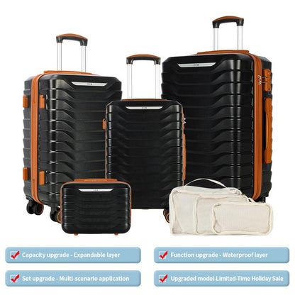 UUH Luggage Sets(3Pcs/4Pcs/6Pcs/7Pcs/8Pcs/9Pcs) with TSA Locks - Suitcase for Travel, Hardshell Luggage TSA Lock Spinner Wheels Hardshell Lightweight