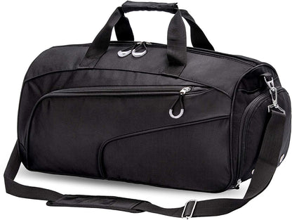 Sports Gym Bag with Shoes Compartment &Wet Pocket Gym Duffel Bag Overnight Bag for Men and Women