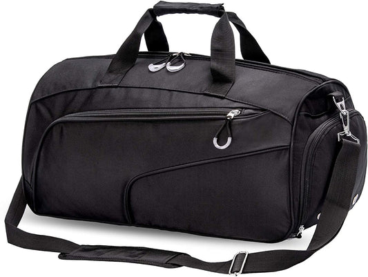 Sports Gym Bag with Shoes Compartment &Wet Pocket Gym Duffel Bag Overnight Bag for Men and Women