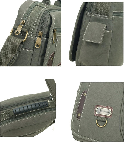 Canvas Crossbody Messenger Bag