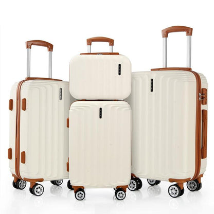 UUH Luggage Sets(3Pcs/4Pcs/6Pcs/7Pcs/8Pcs/9Pcs) with TSA Locks - Suitcase for Travel, Hardshell Luggage TSA Lock Spinner Wheels Hardshell Lightweight