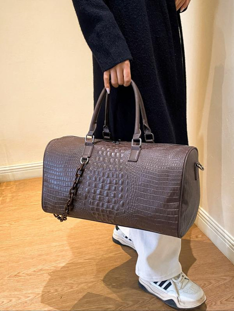 Durable pu leather Travel Duffel Bag