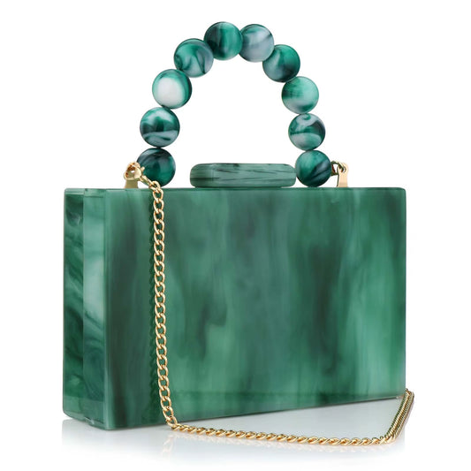 Pearl Marble evening Clutch bag
